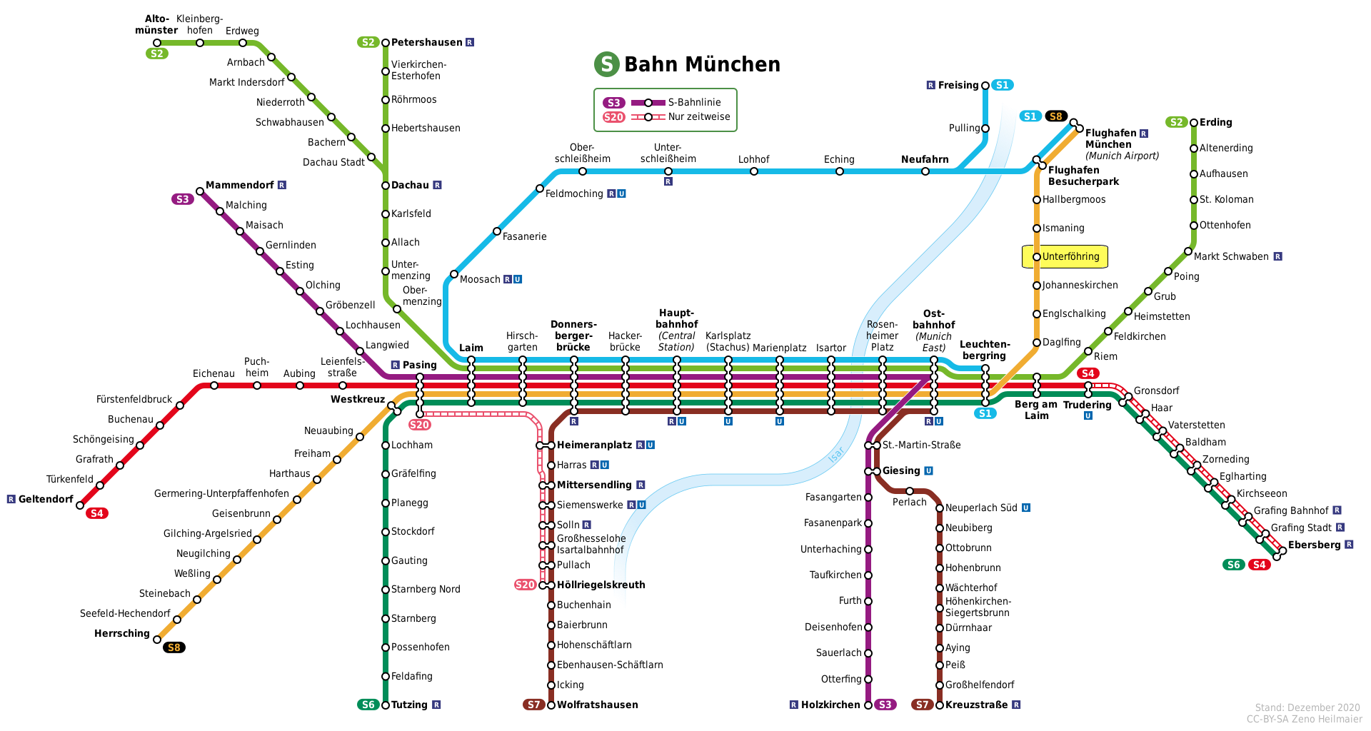 Netzplan S Bahn